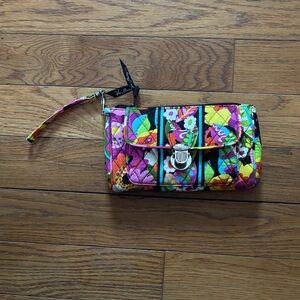 Vera Bradley Multicolor Floral Quilted Wristlet